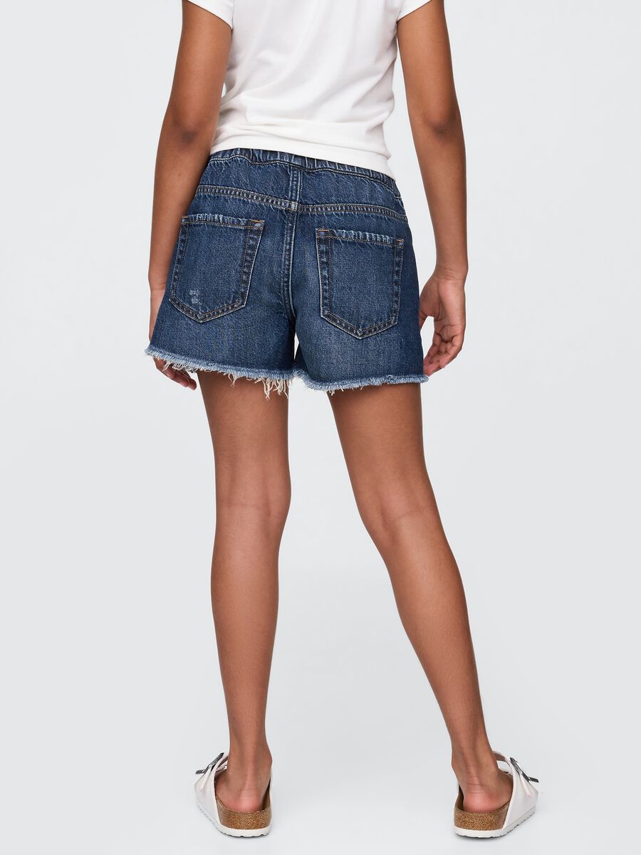 Shorts in denim Bambina_2