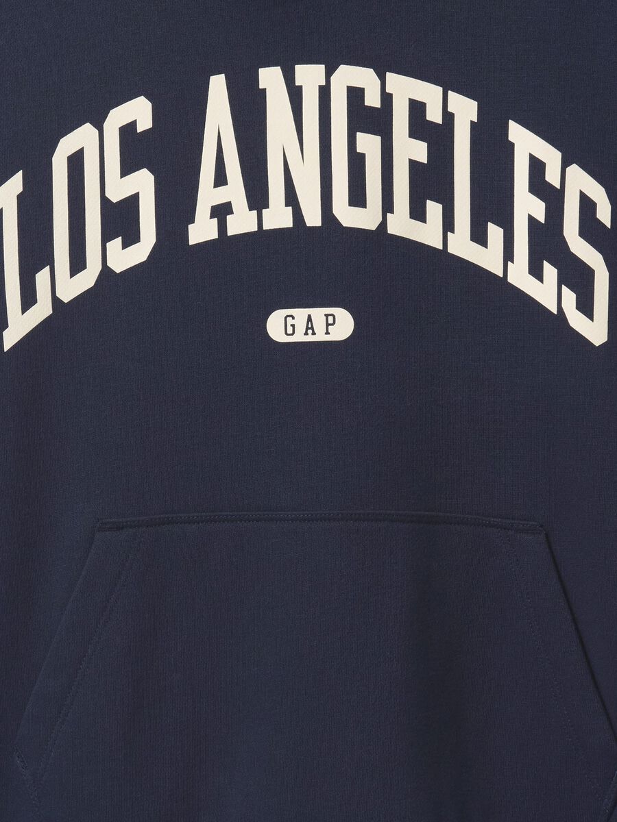 Felpa con cappuccio blu Los Angeles GAP Kids Bambino_5