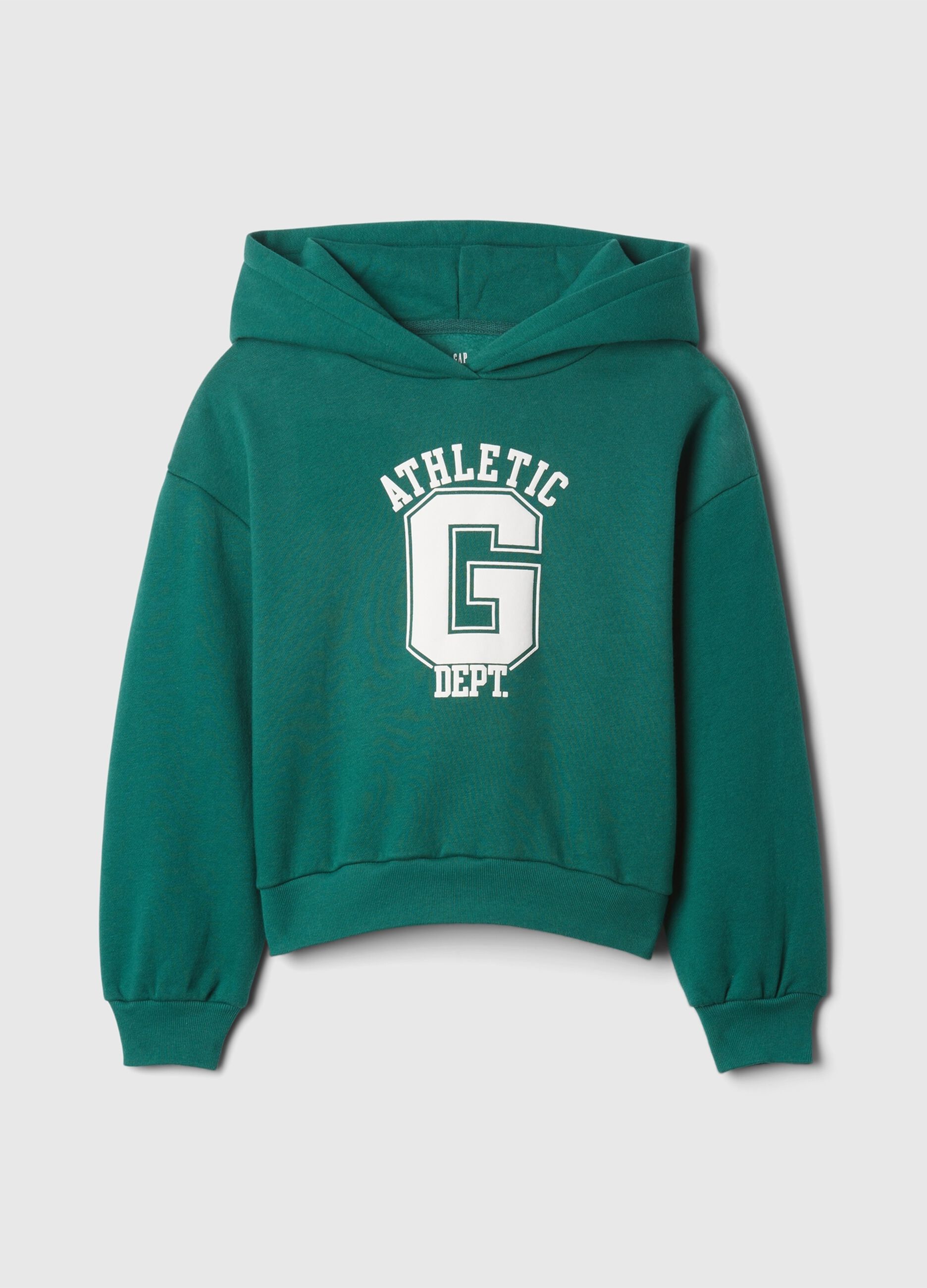 Felpa con cappuccio stampa logo Athletics_3