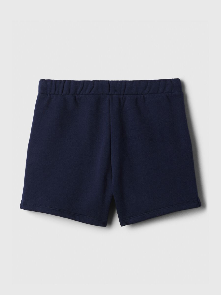 Shorts in French Terry stampa logo Bambina_1