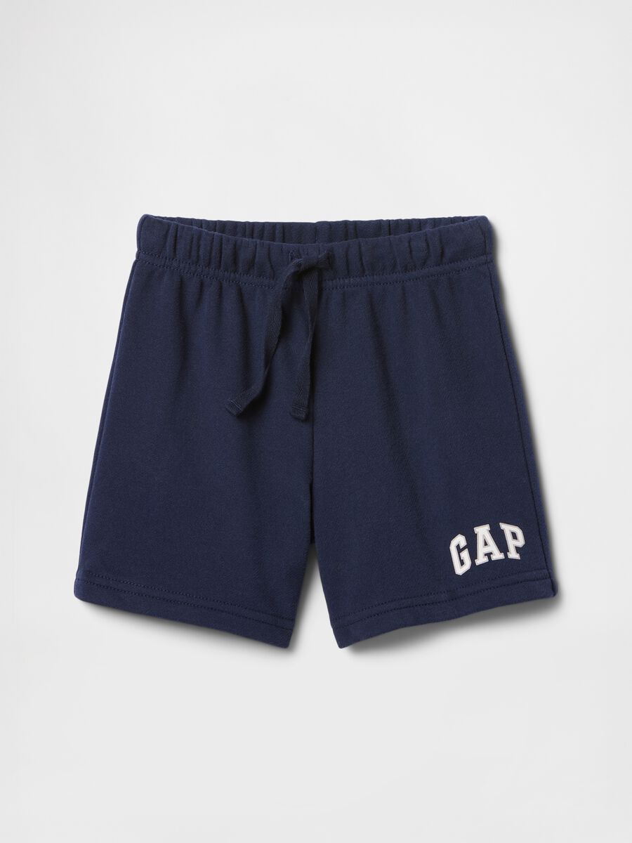 Pantaloncini da bambino blu navy in misto cotone Bimbo_0
