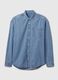 Camicia button-down in denim _4