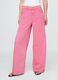 Pantaloni wide leg in denim rosa Gap_1