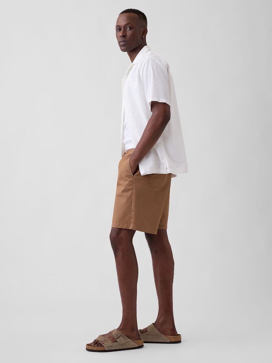 Stretch cotton shorts Man_3