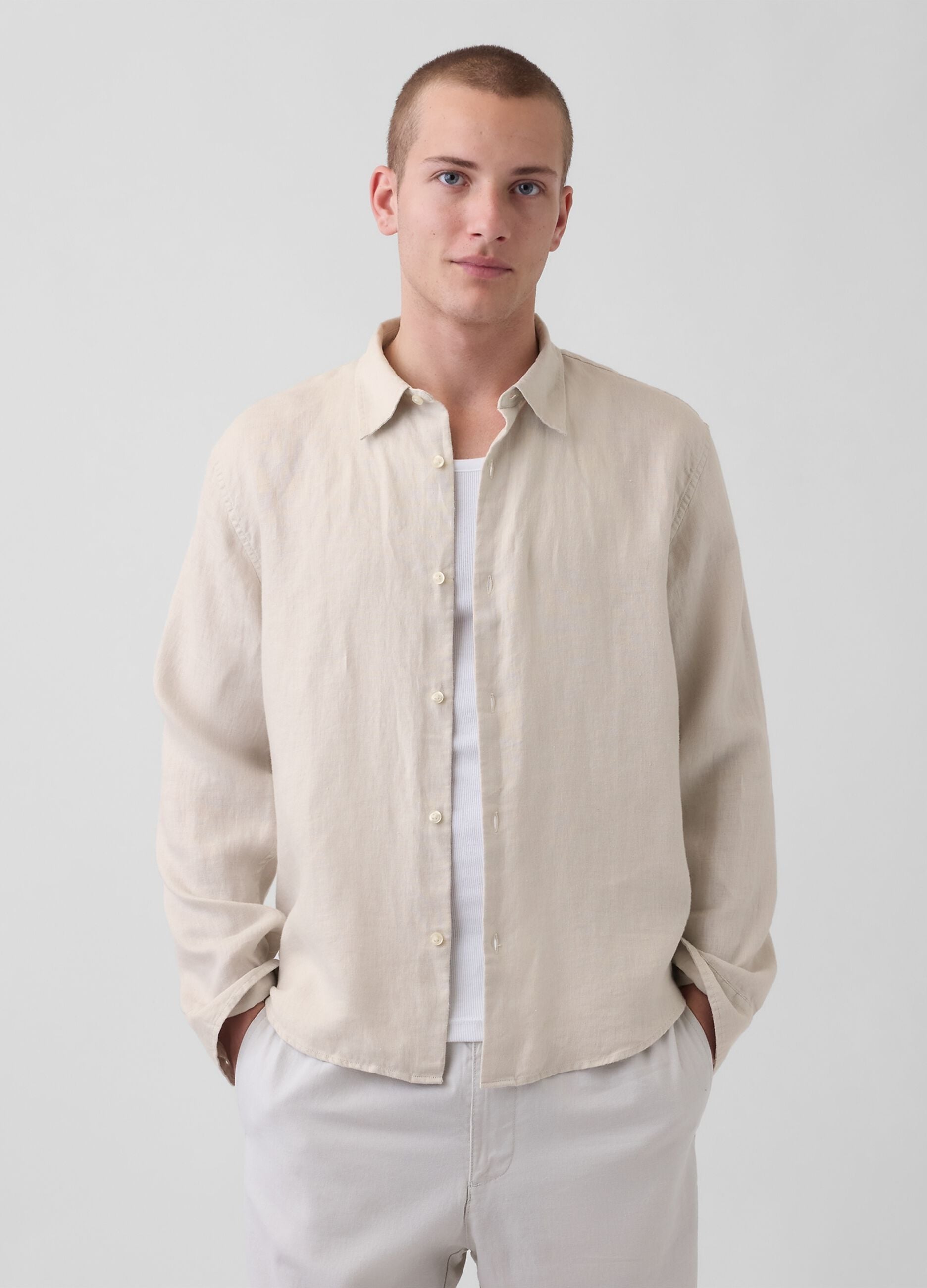 Camicia in puro lino