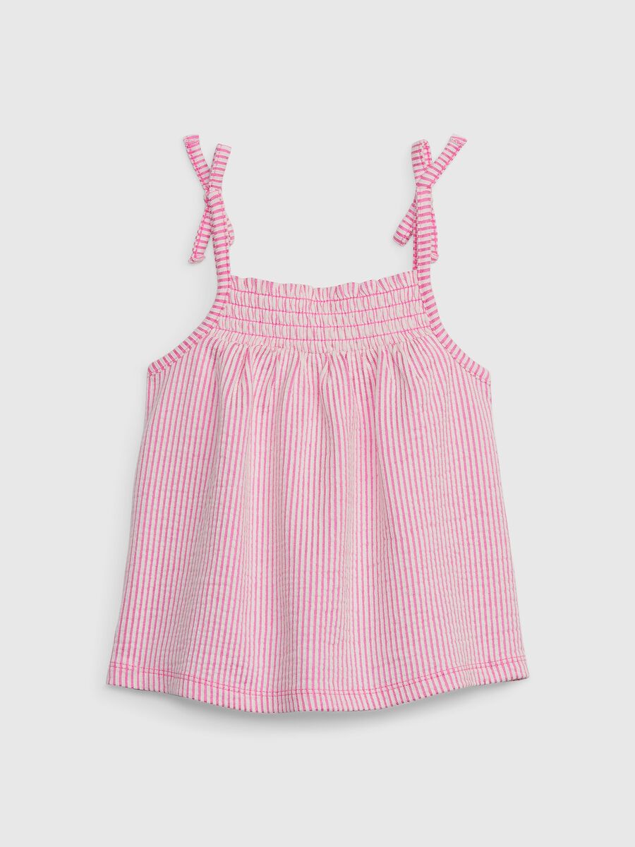 Ribbed tank top with striped pattern. Toddler Girl_1