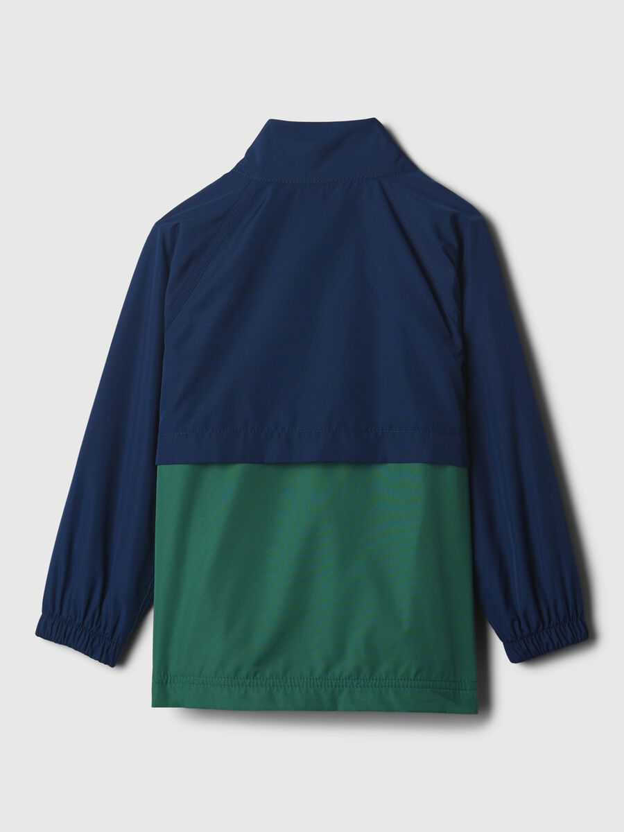 Giacca a vento bicolore con patch logo Bimbo_1