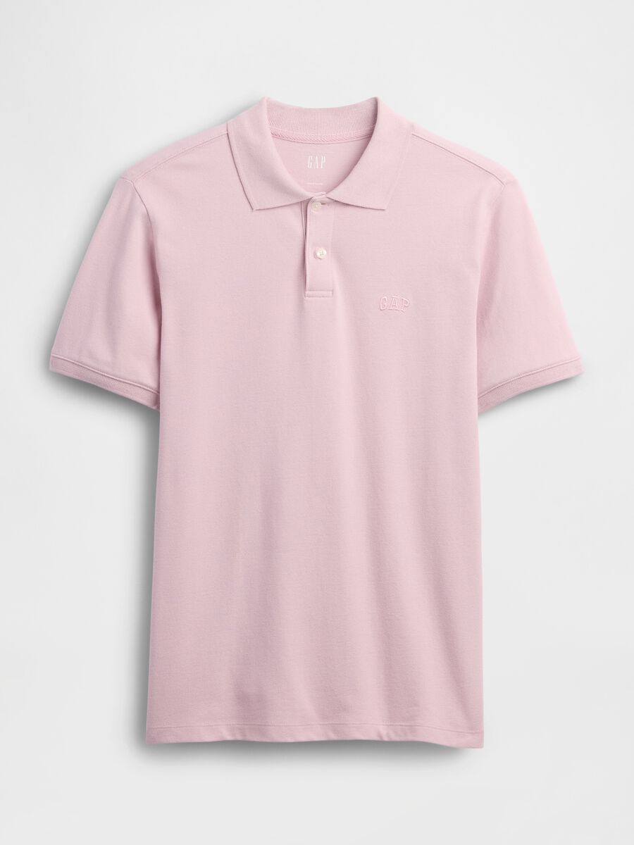 Polo a maniche corte in cotone con logo GAP Uomo_3