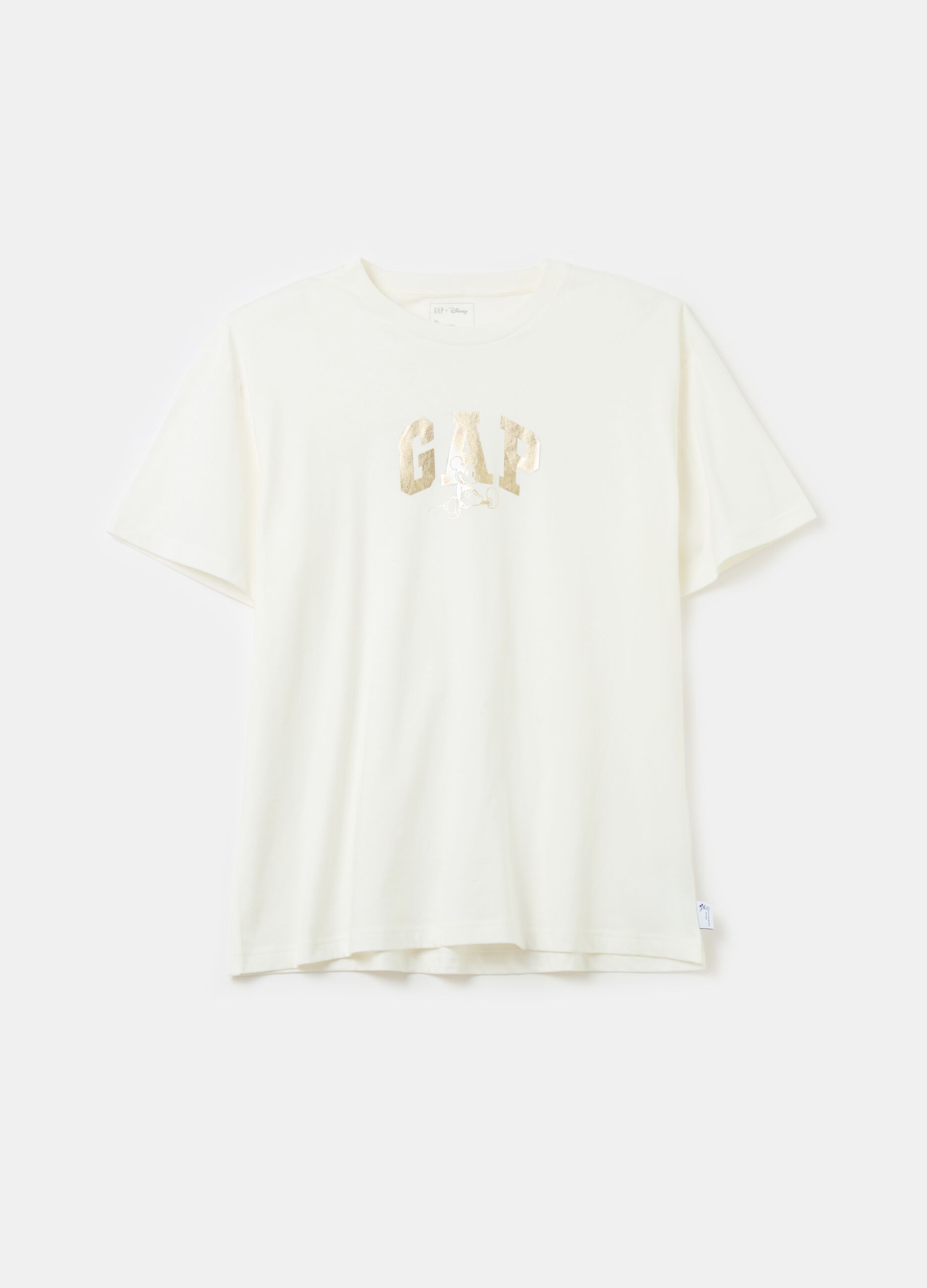 T-shirt with logo print in foil