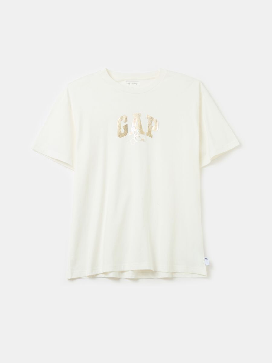 T-shirt con stampa logo in foil Uomo_0