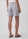 Shorts a righe in misto lino_2
