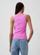 Tank top in cotone elasticizzato a costine con logo GAP_1