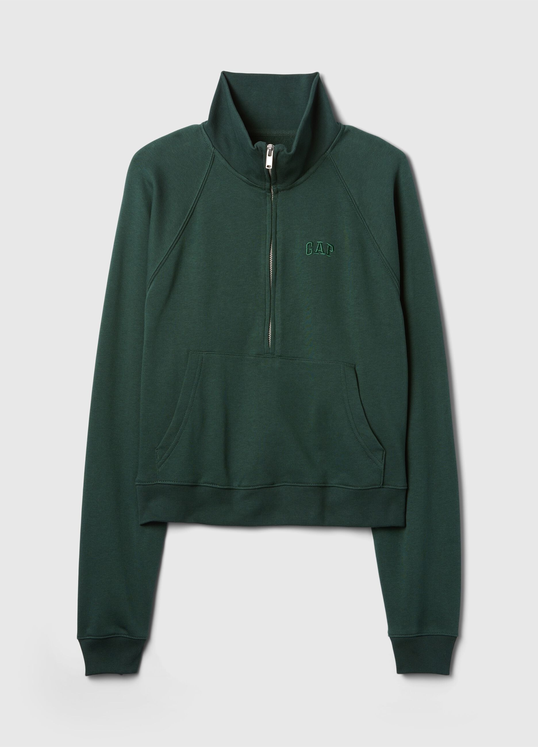 Felpa half-zip con ricamo logo_4