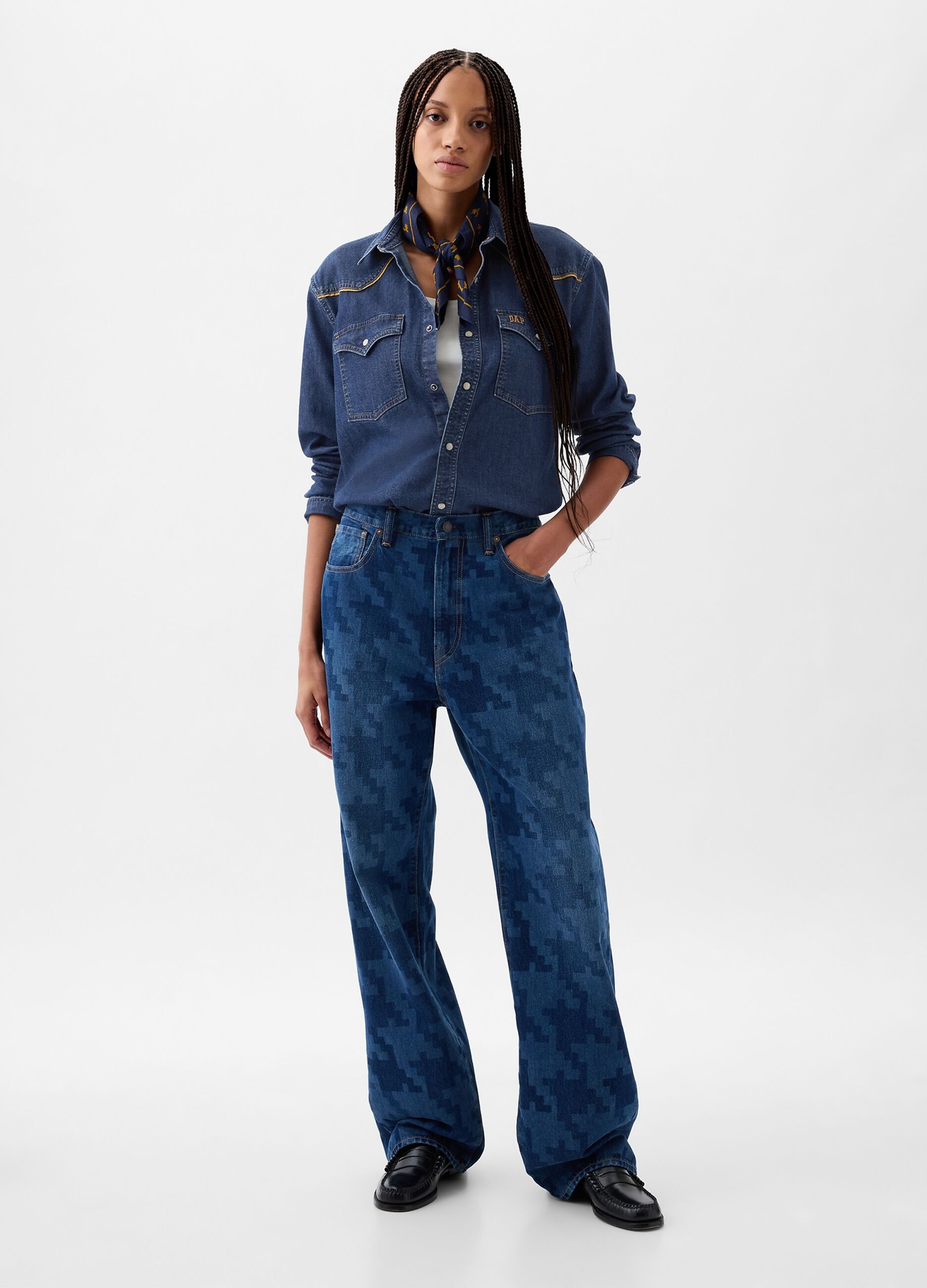 DAP x GAP Camicia western in denim