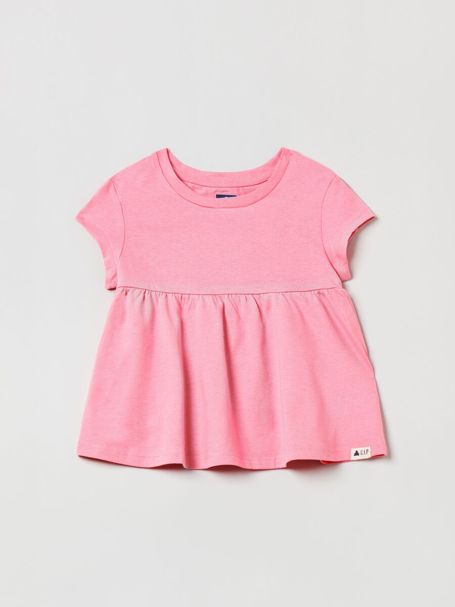 Cotton T-shirt with elastic waist band Toddler Girl_0