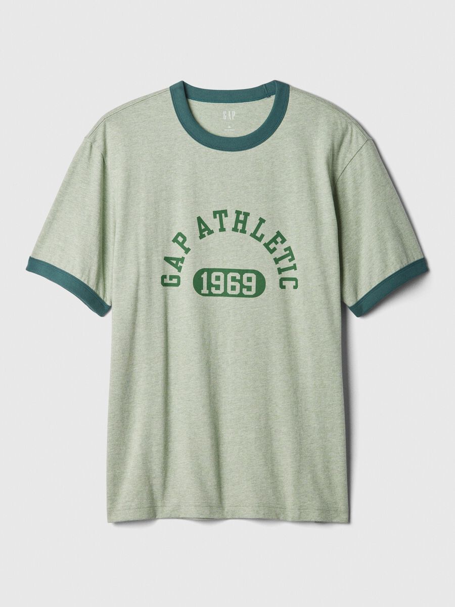 T-shirt in cotone con stampa logo Uomo_4