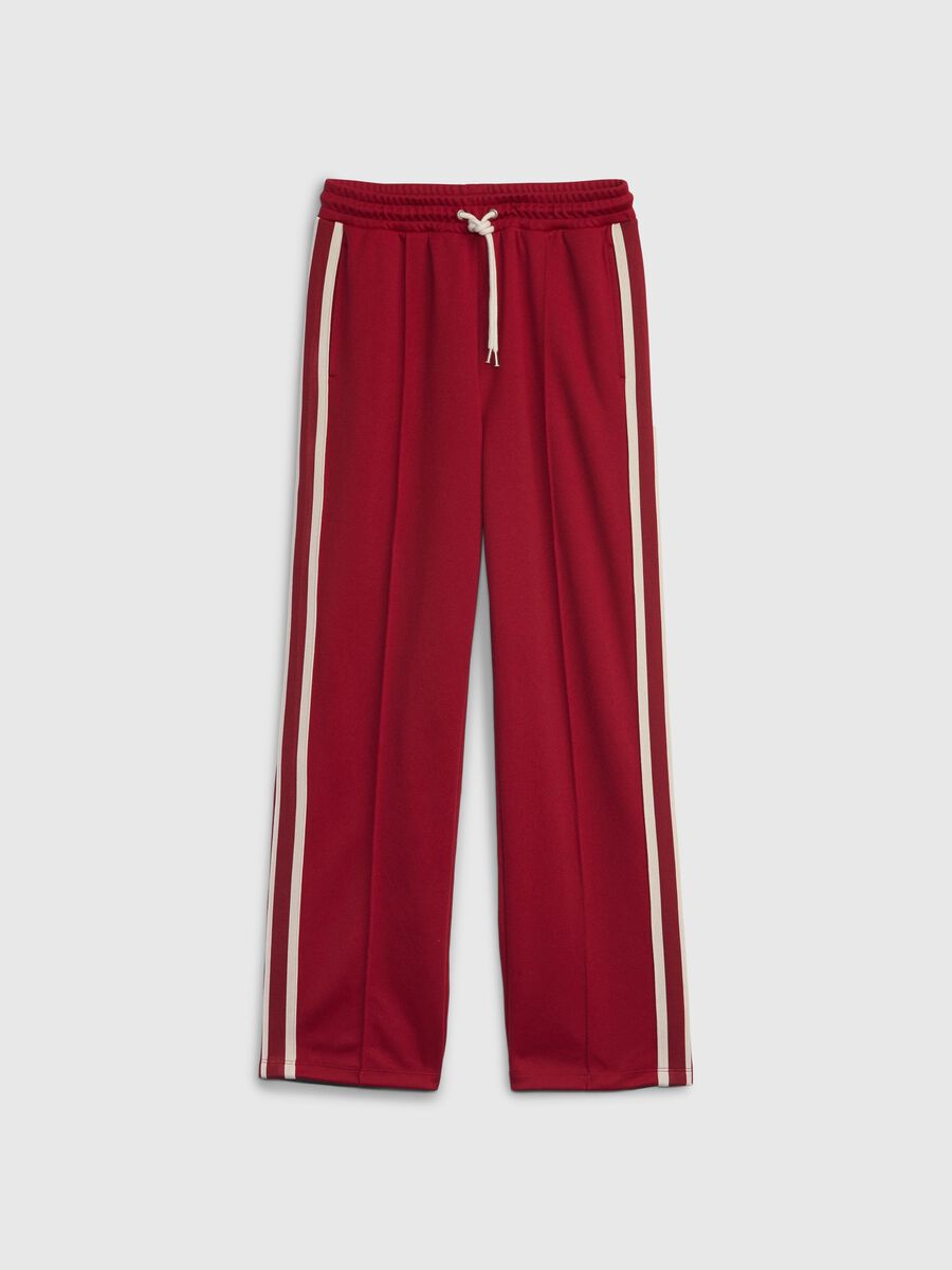 Straight-fit joggers with contrasting bands Woman_3