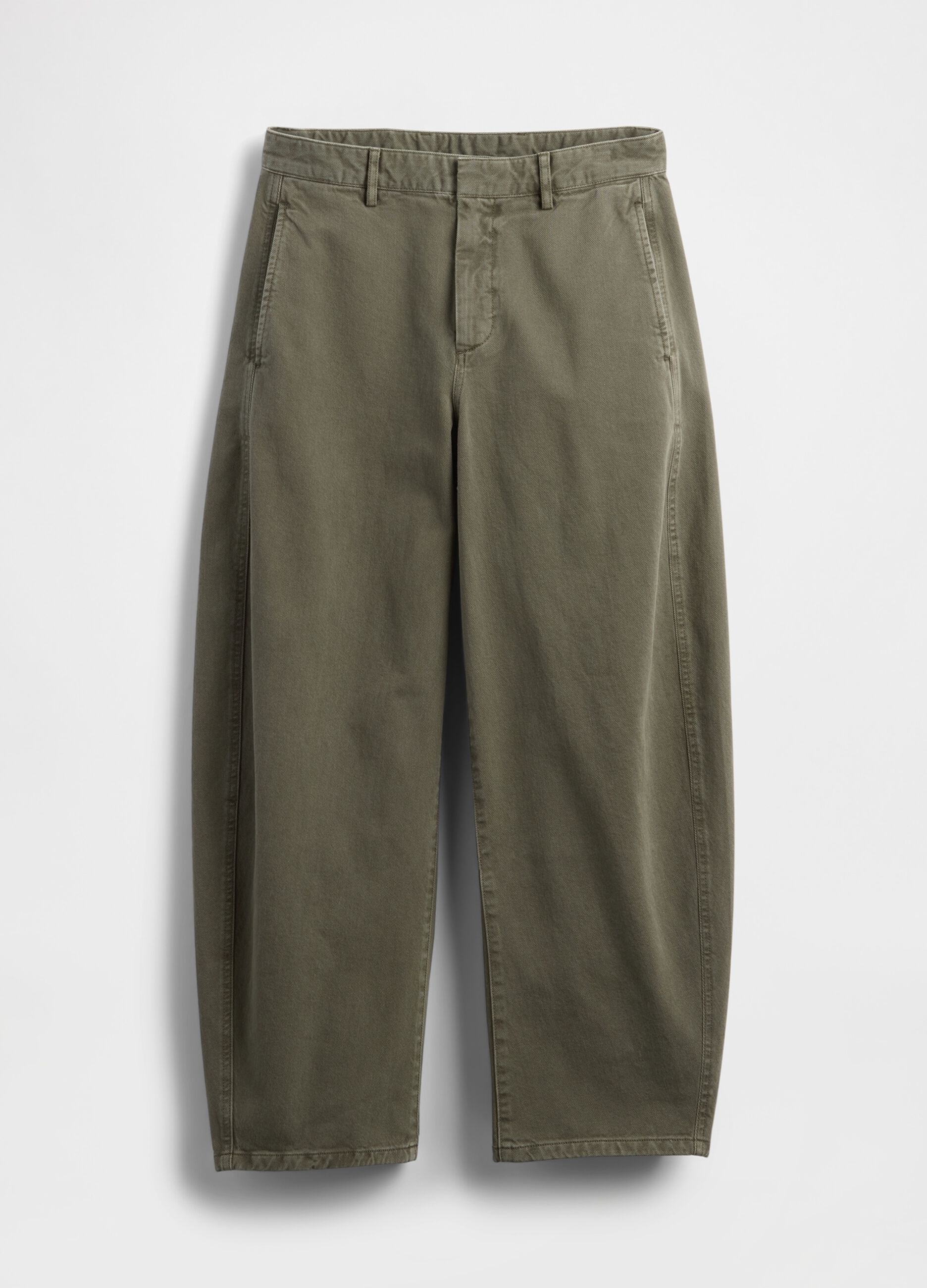 Pantaloni verde in cotone_6