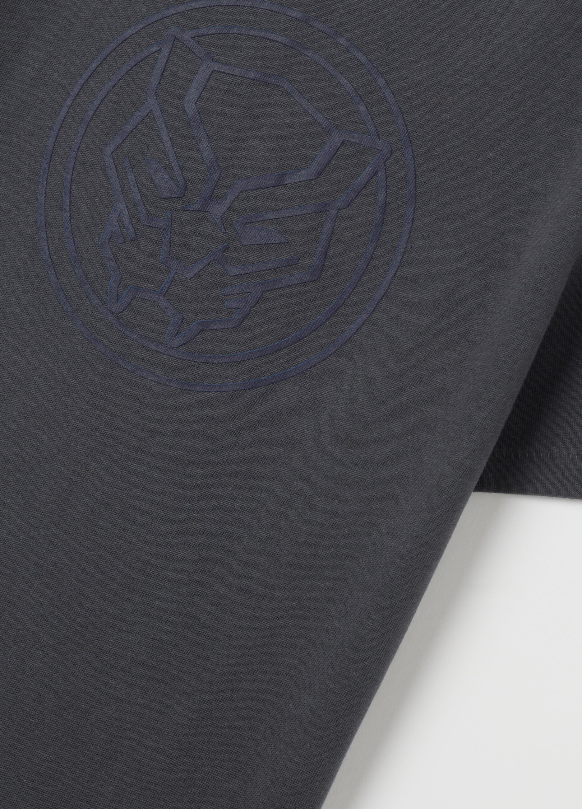 Cotton T-shirt with Black Panther print_2