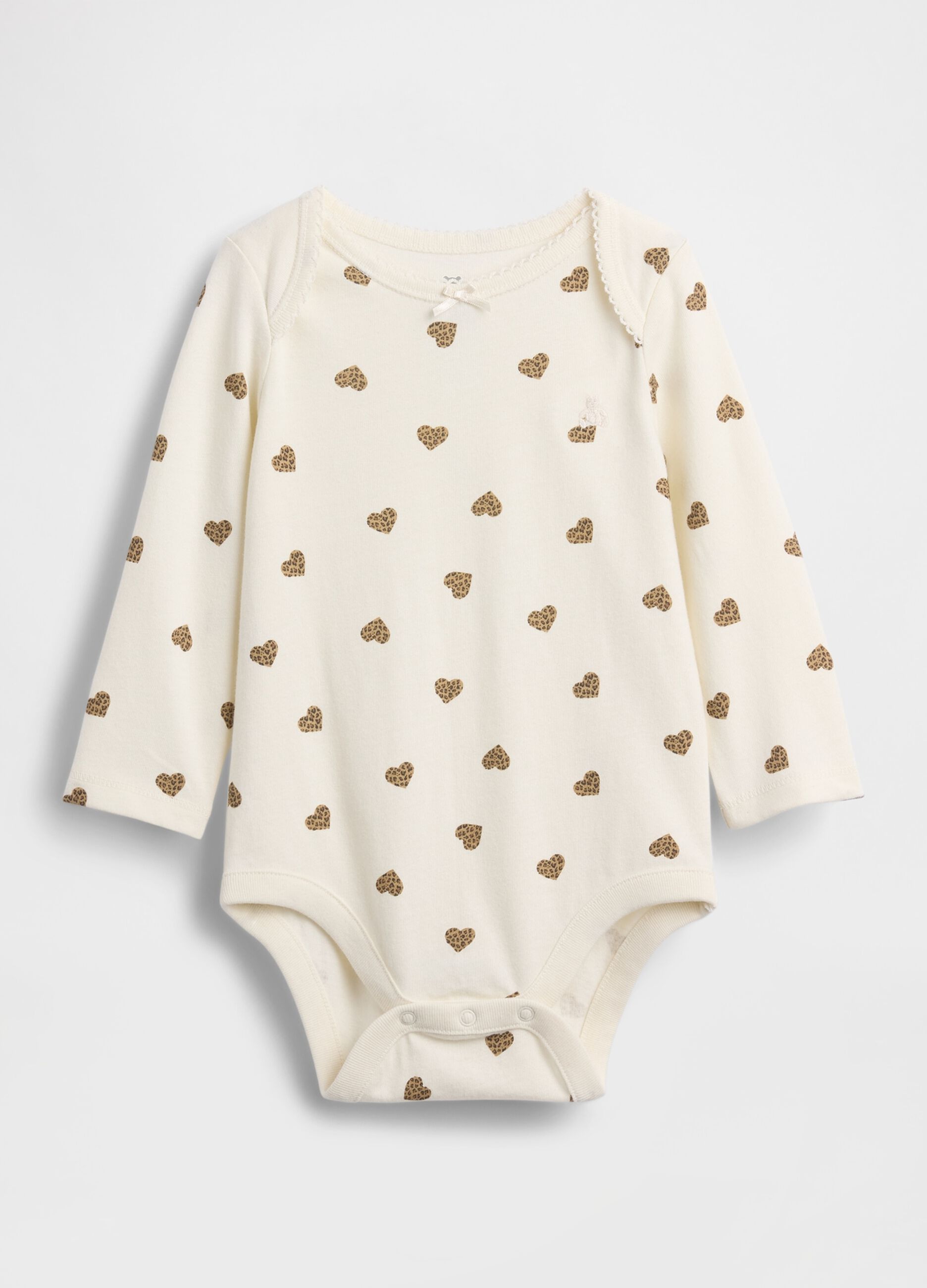 Body bianco in cotone per neonati