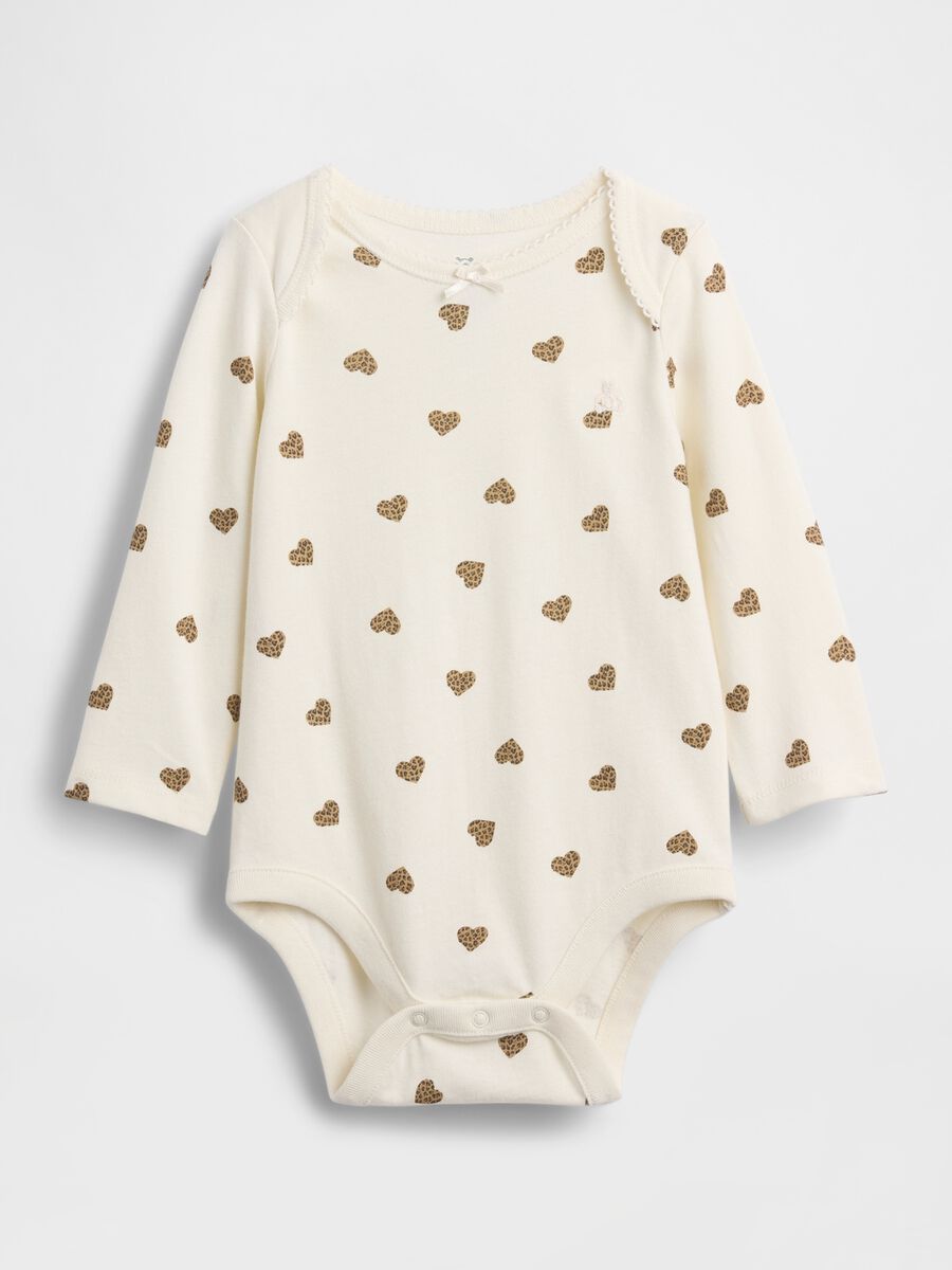 Body bianco in cotone per neonati Neonato_0