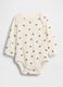 Body bianco in cotone per neonati_0