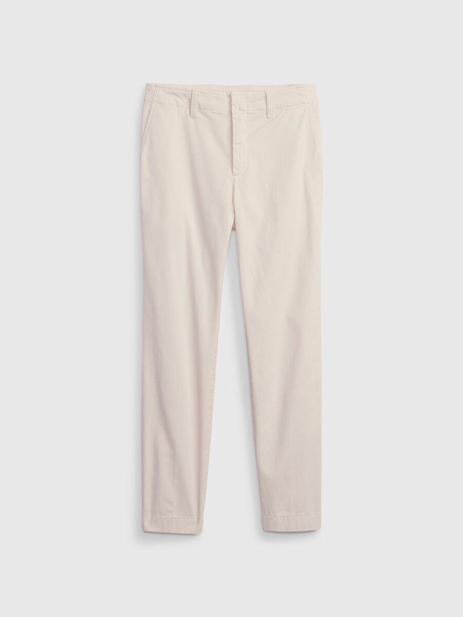 Slim-fit mid-rise chino trousers Woman_5