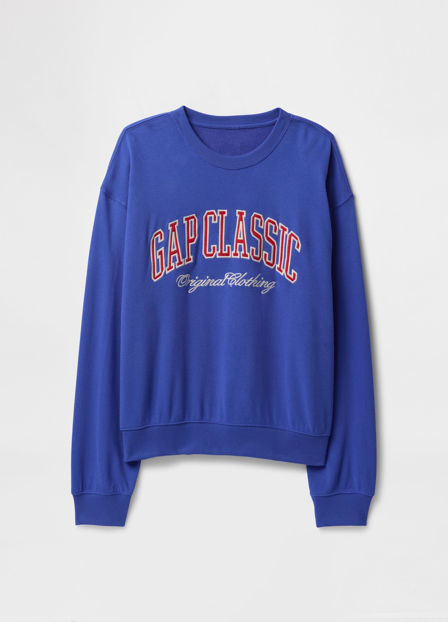 Felpa blu Gap Classic con stampa_4
