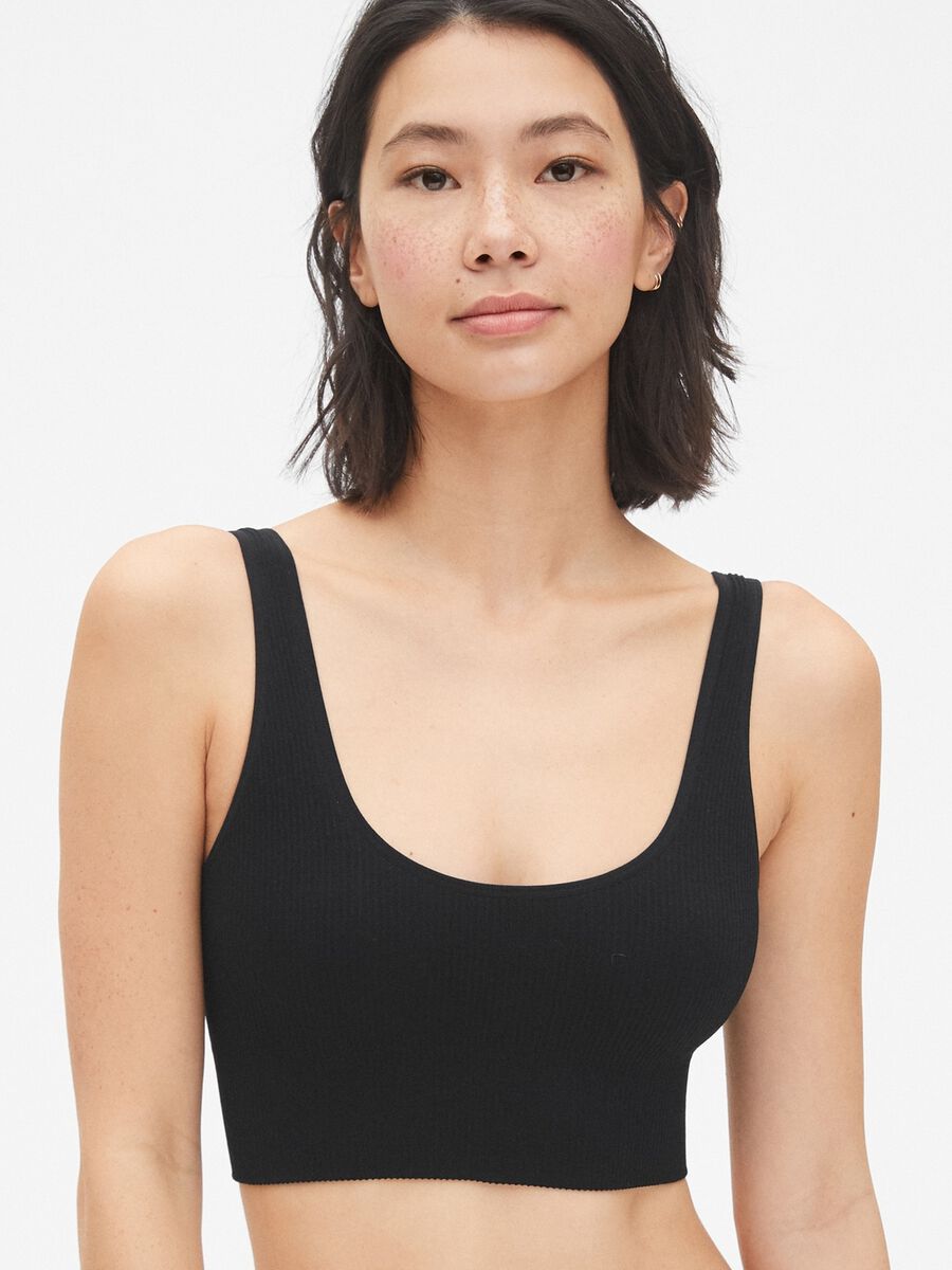 Canotta seamless con spalline sottili Donna_0