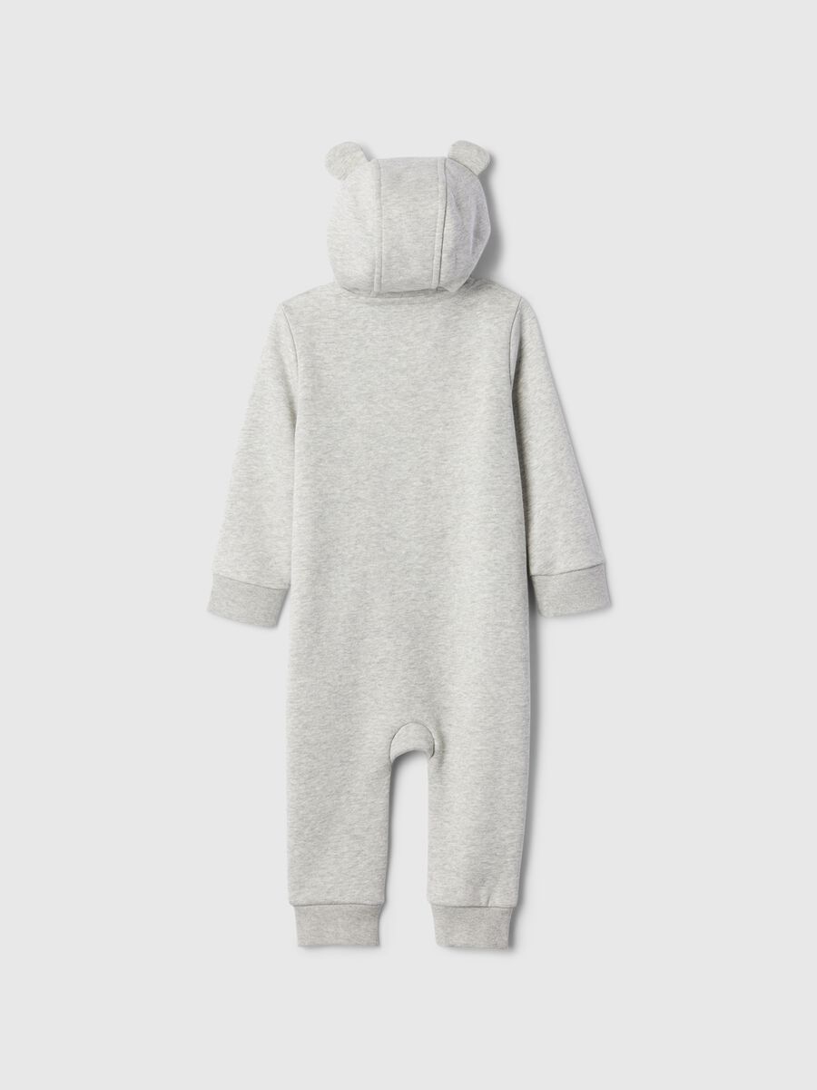 Tutina full-zip con cappuccio e ricamo logo Neonato_1