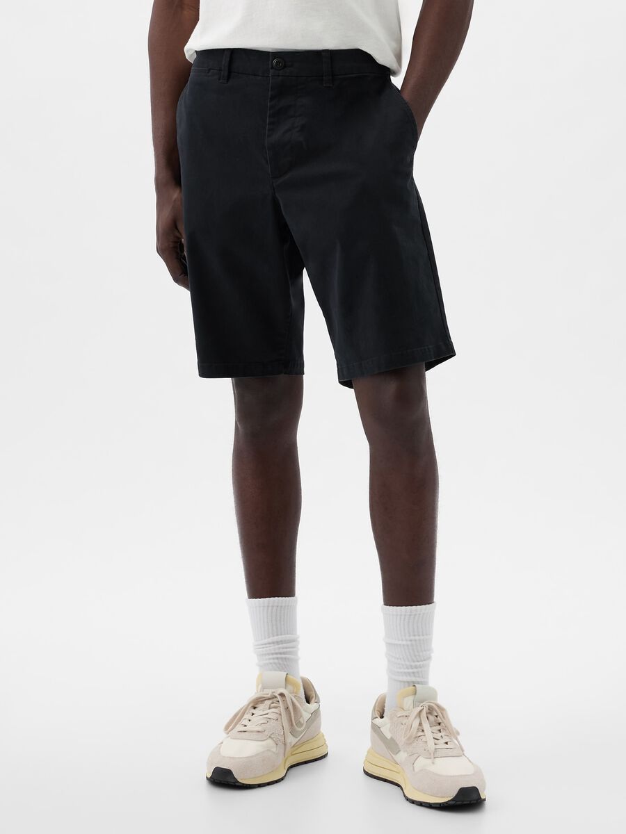 Bermuda relaxed fit in cotone stretch Uomo_2