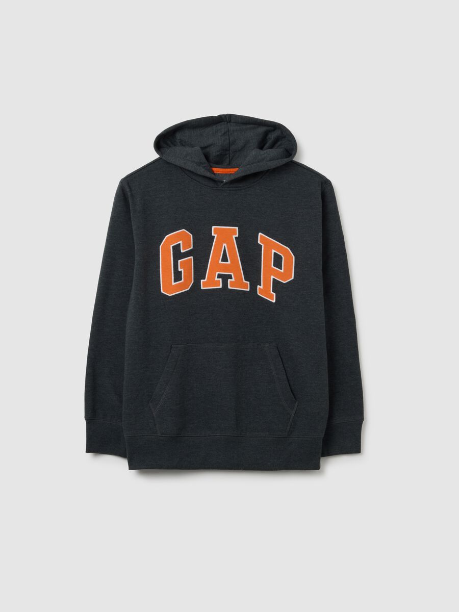 Felpa con cappuccio e ricamo logo Bambino_1