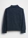 Maglione blu in misto cotone e poliestere_1