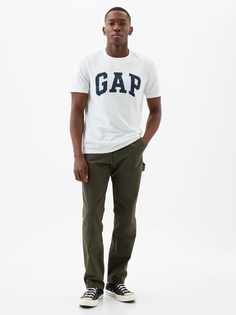 T-shirt in cotone con stampa logo Uomo_1