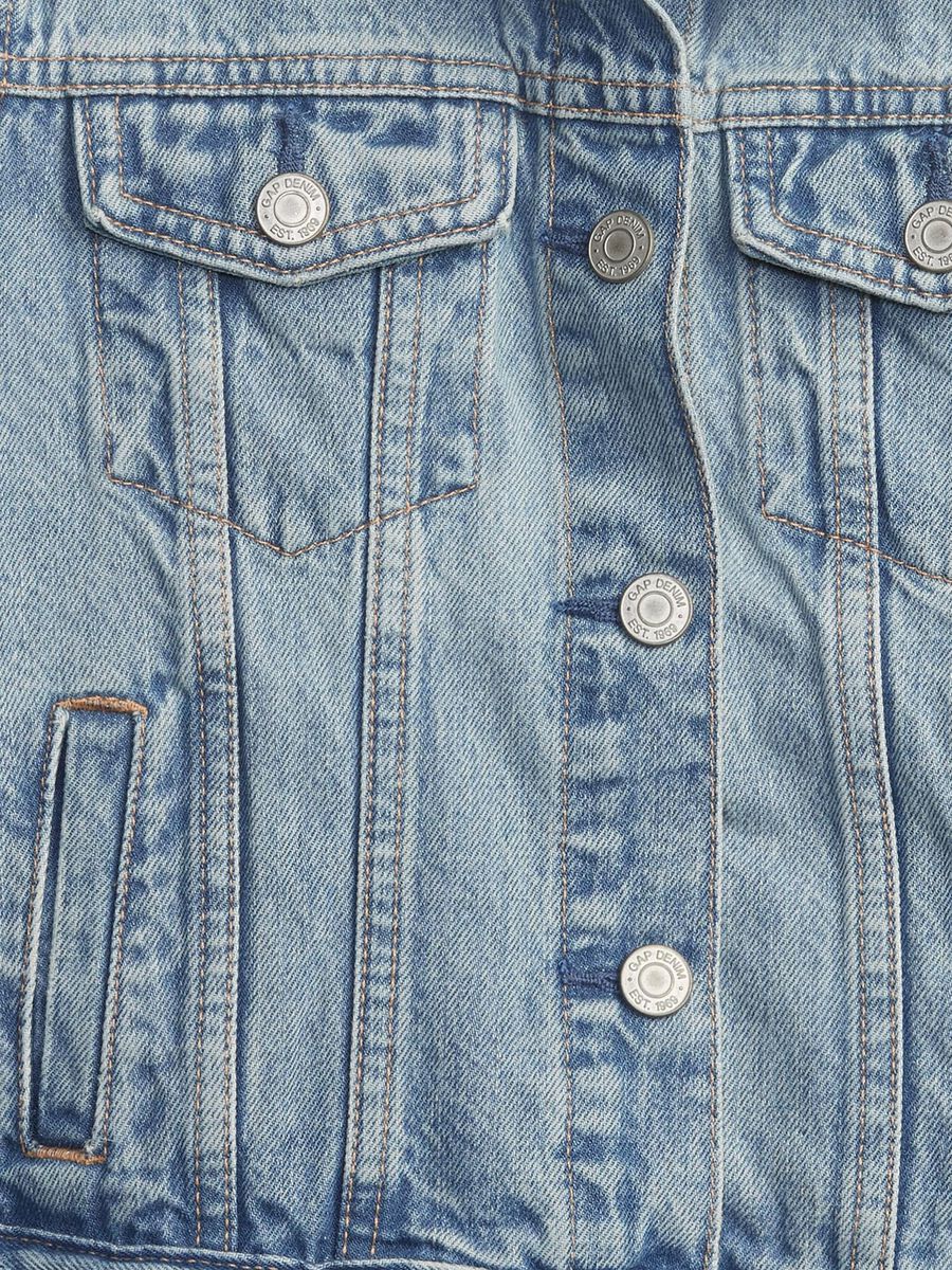 Denim jacket with pockets Girl_3