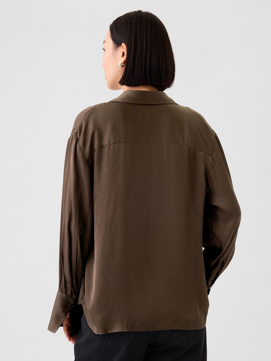 Camicia in viscosa satin Donna_2