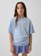 T-shirt Stitch Disney a maniche corte in puro cotone_0
