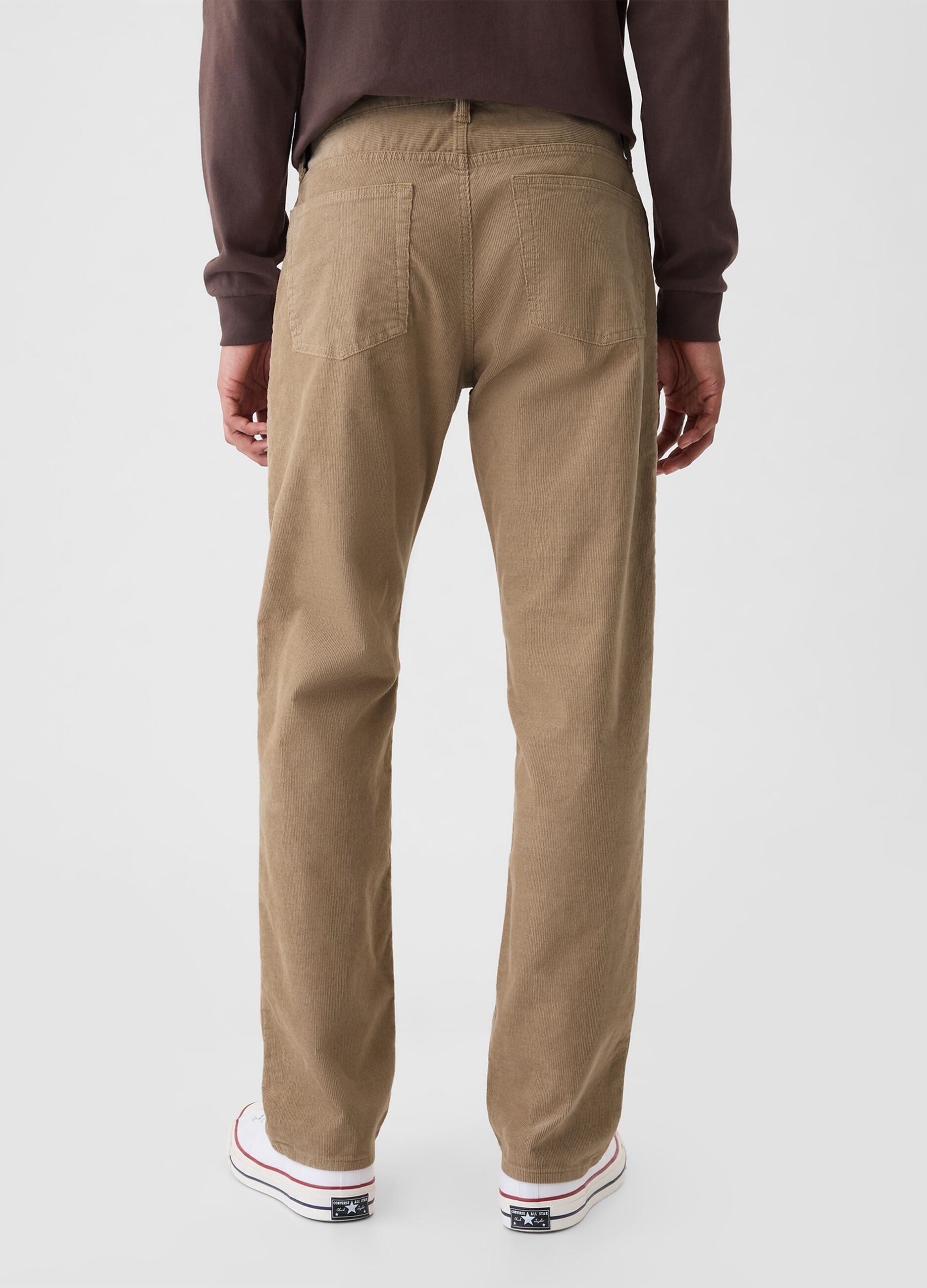 Pantalone straight fit in corduroy stretch_2