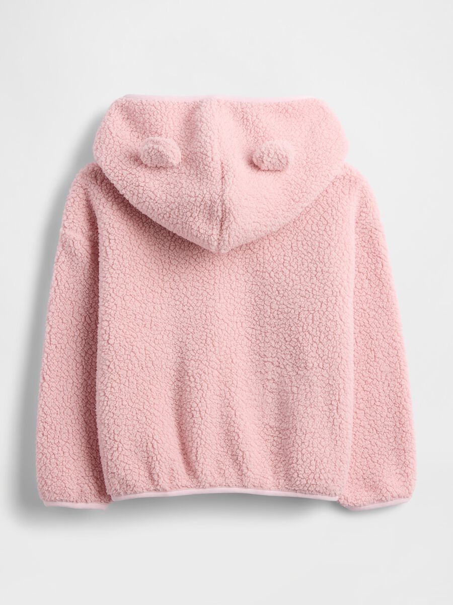 Pink Hoodie with Zip Girl_1