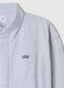 Camicia azzurra elasticizzata in cotone_4