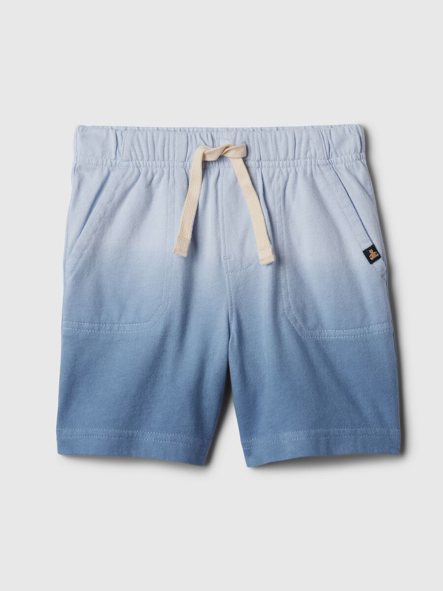 Cotton Bermuda shorts with drawstring Newborn Boy_0