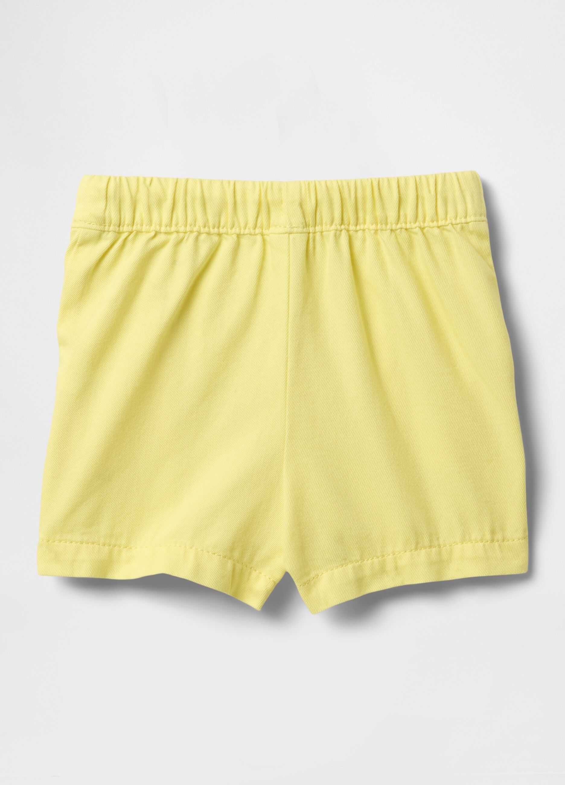 Shorts gialli con coulisse_2