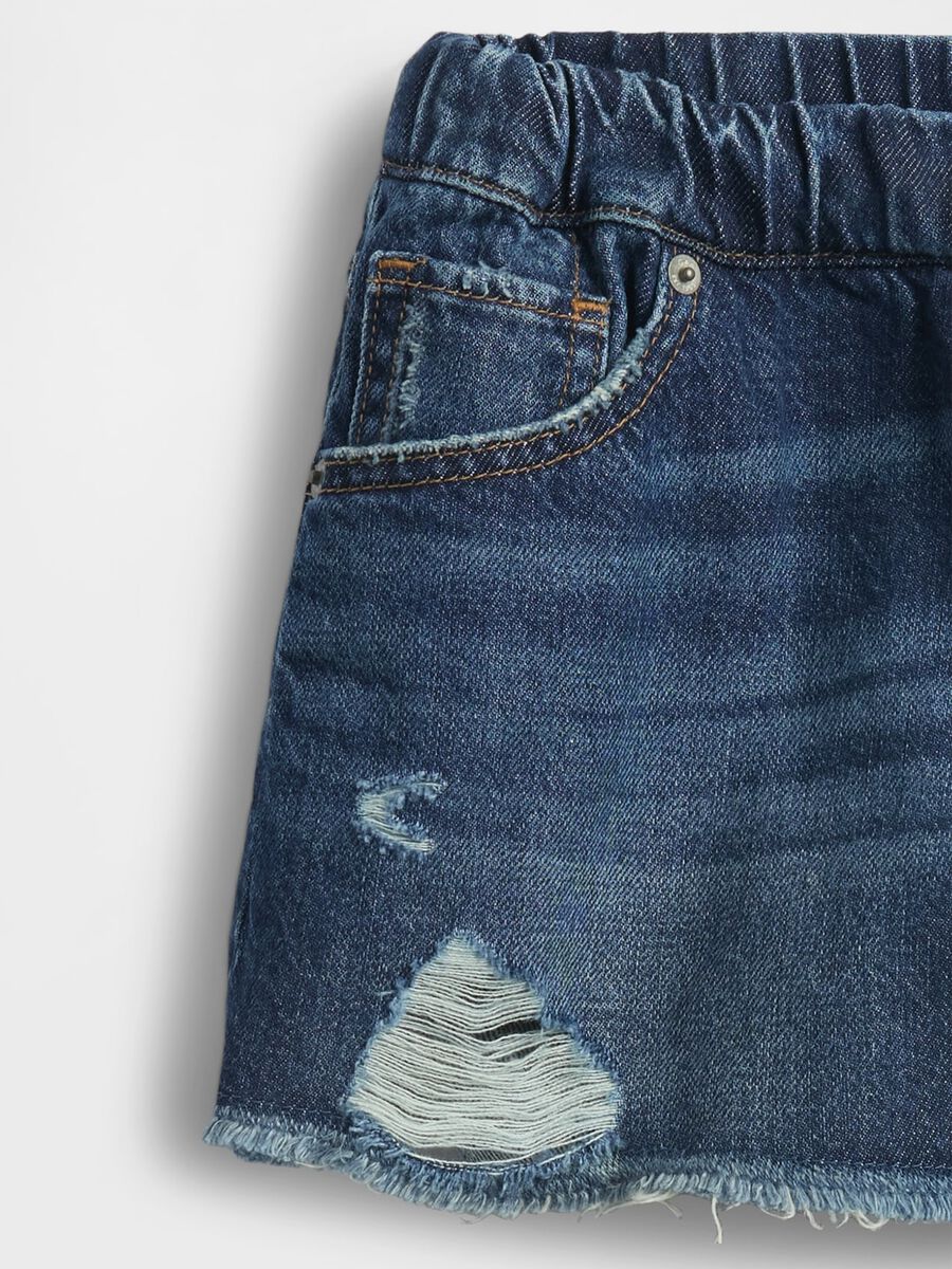 Shorts in denim Bambina_4