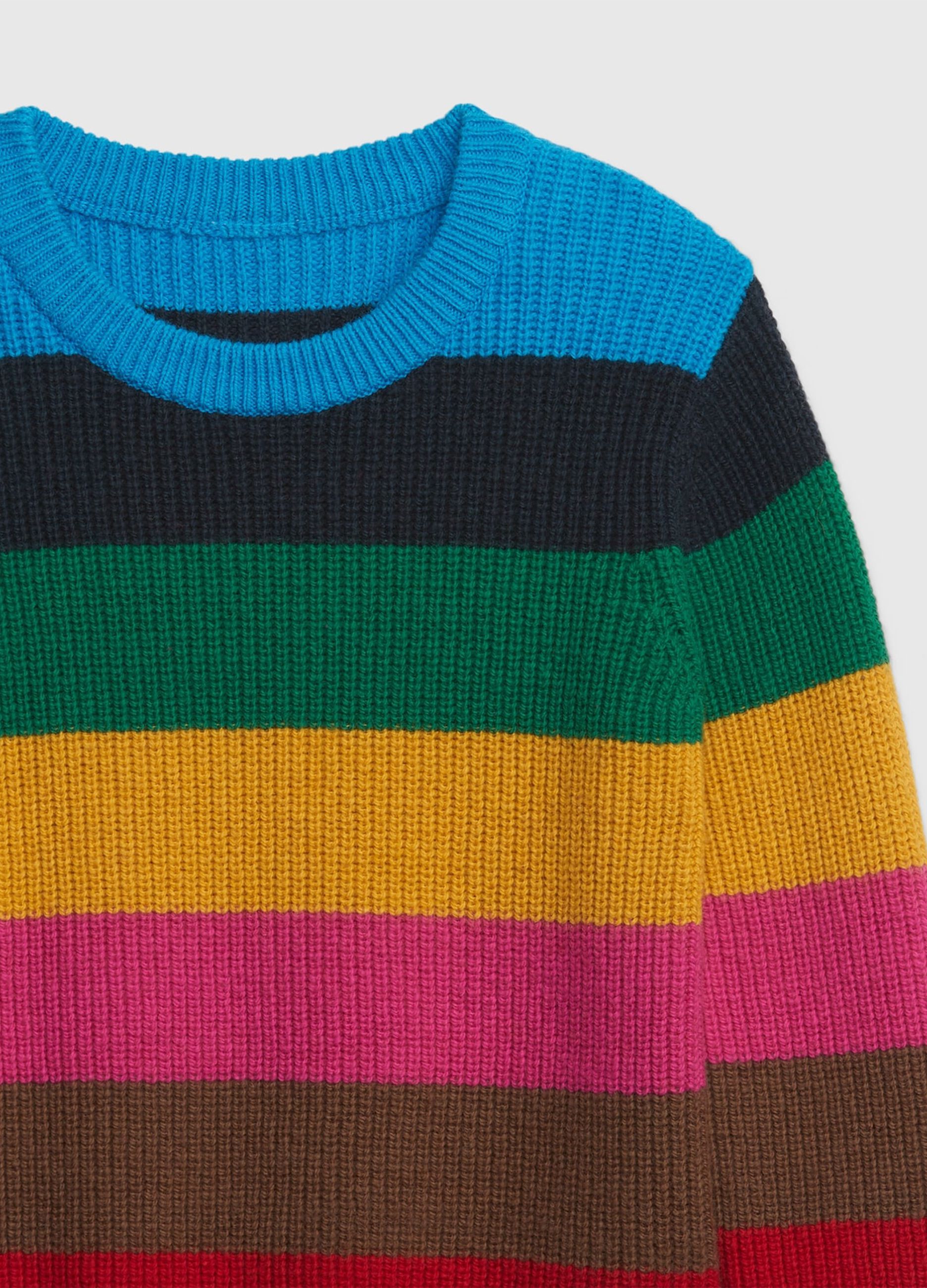 Happy Stripe round-neck pullover_2