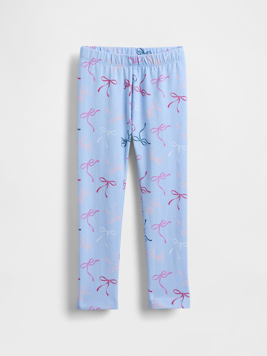 Blue leggings with colourful bows Baby Girl_0