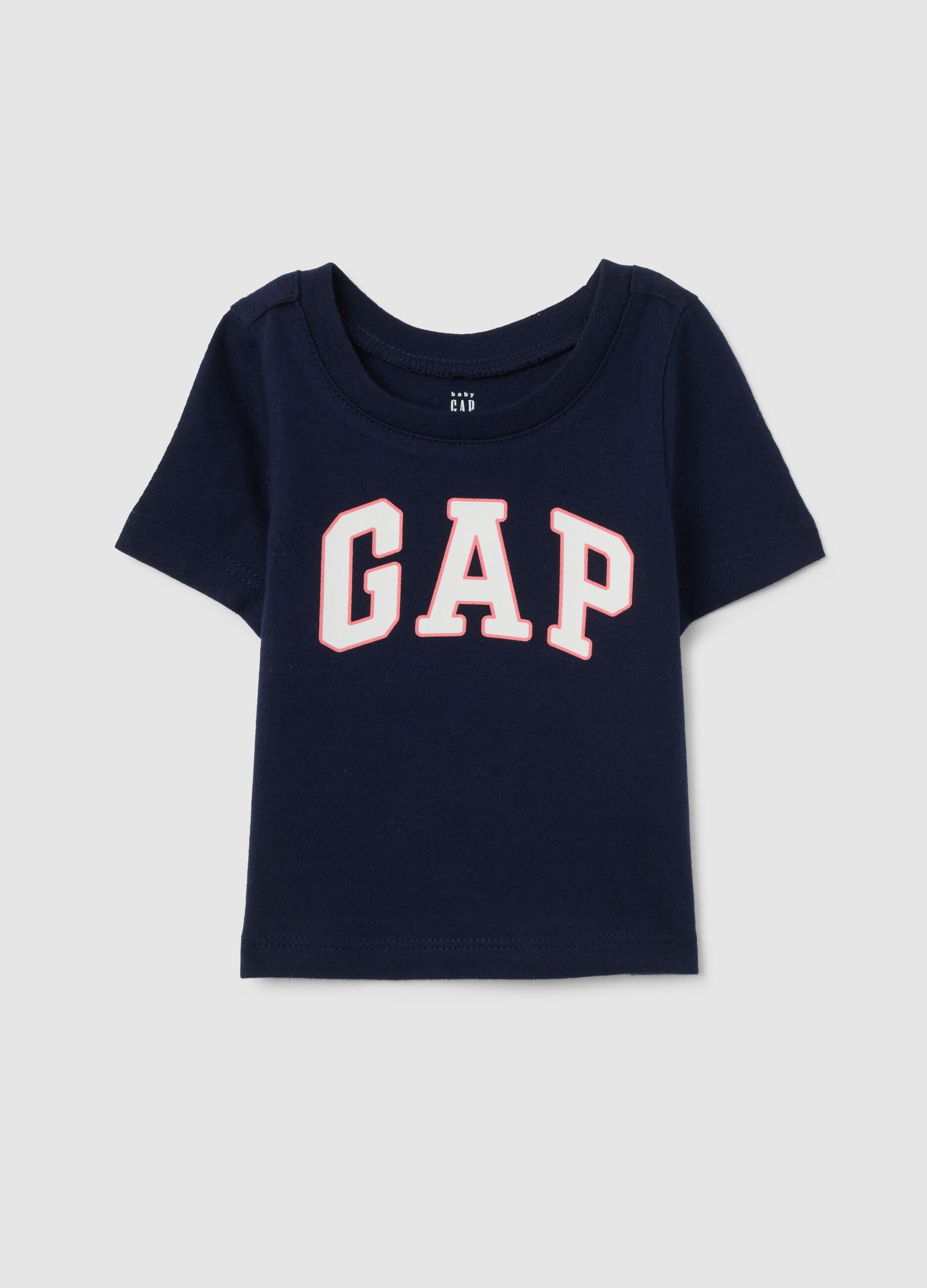 Cotton T-shirt with logo print