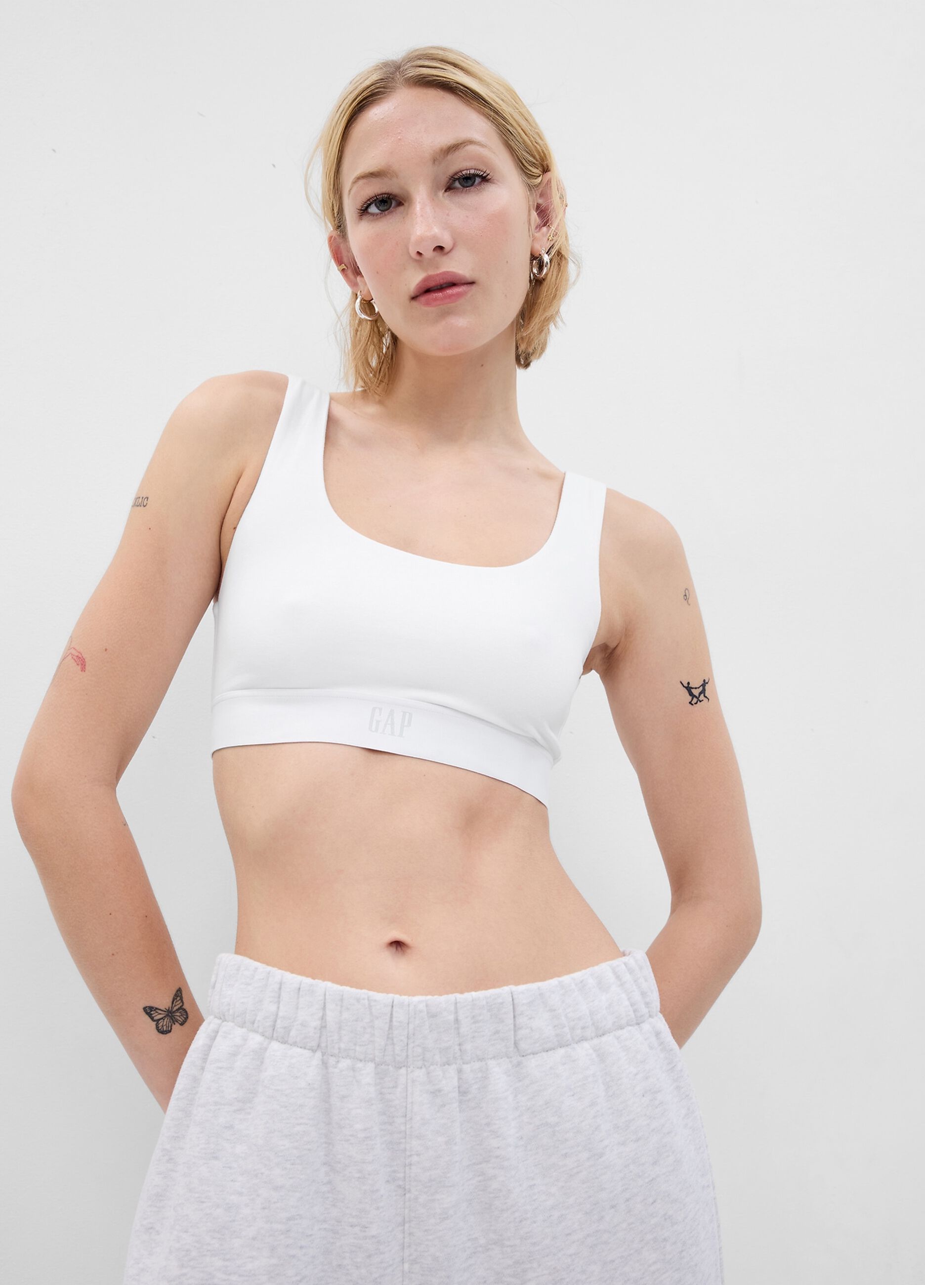 Stretch organic cotton bralette