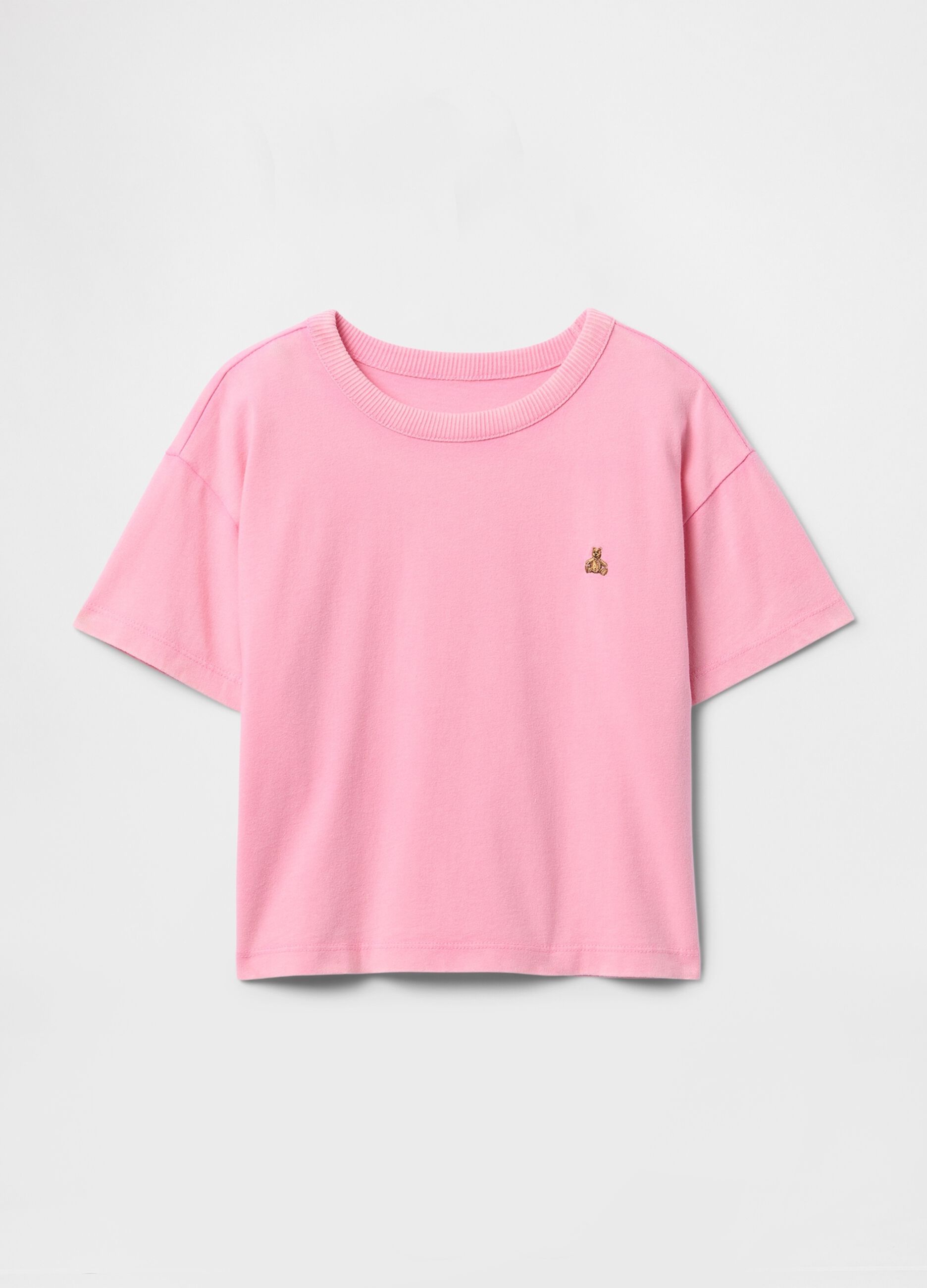 Maglietta oversize rosa per bambina_2
