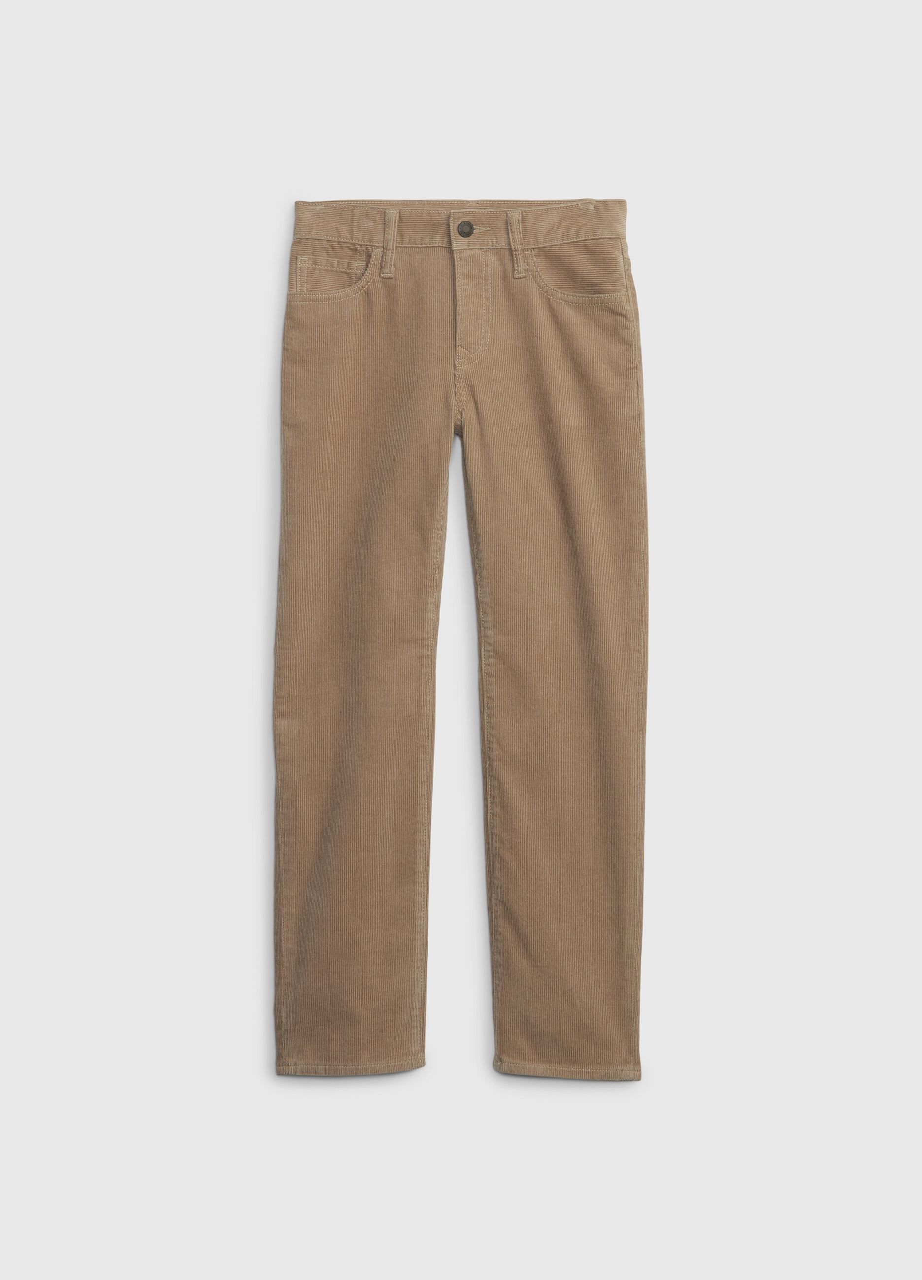 Straight-fit trousers in corduroy