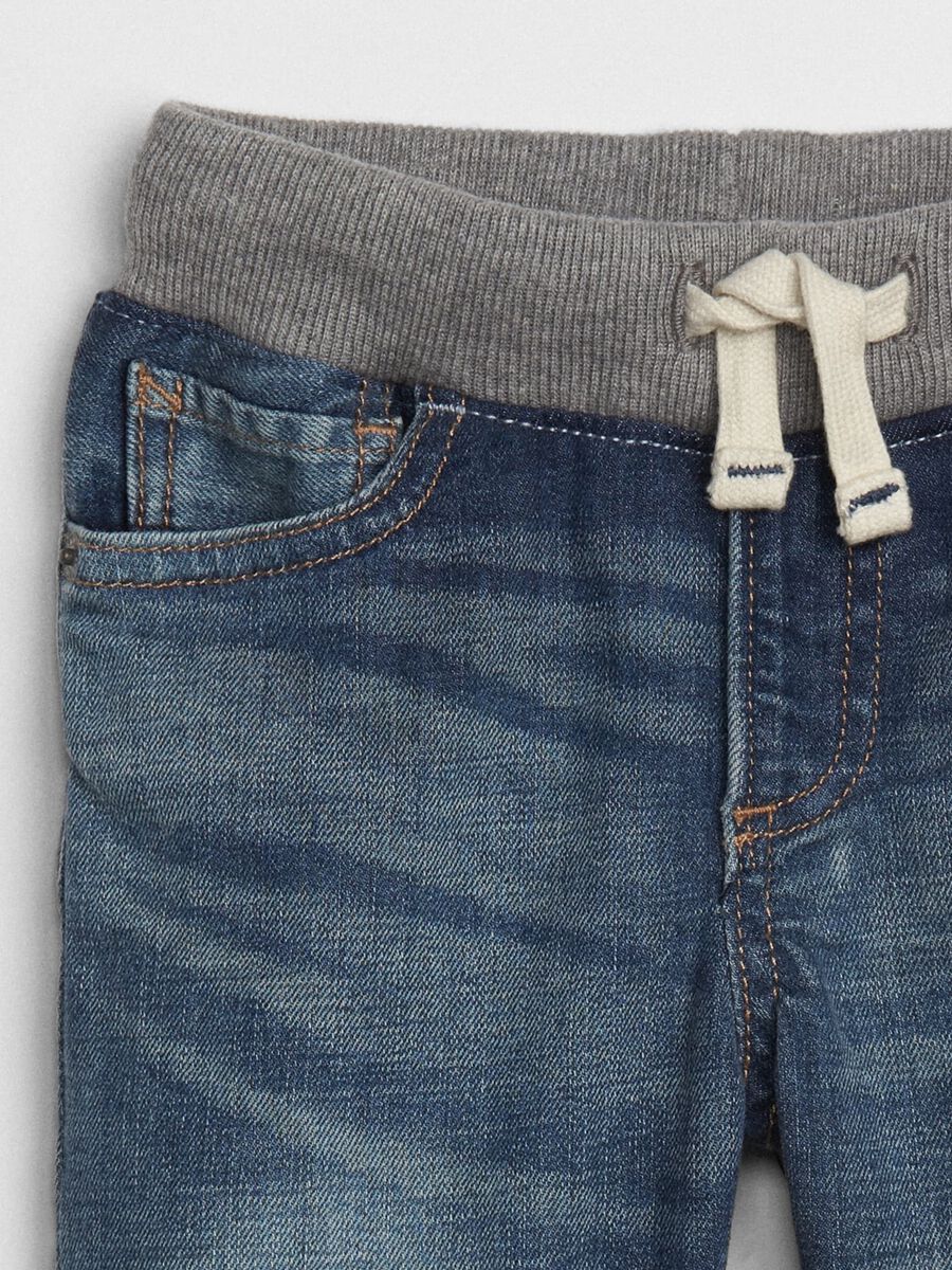 Jeans slim fit con coulisse Bimbo_2